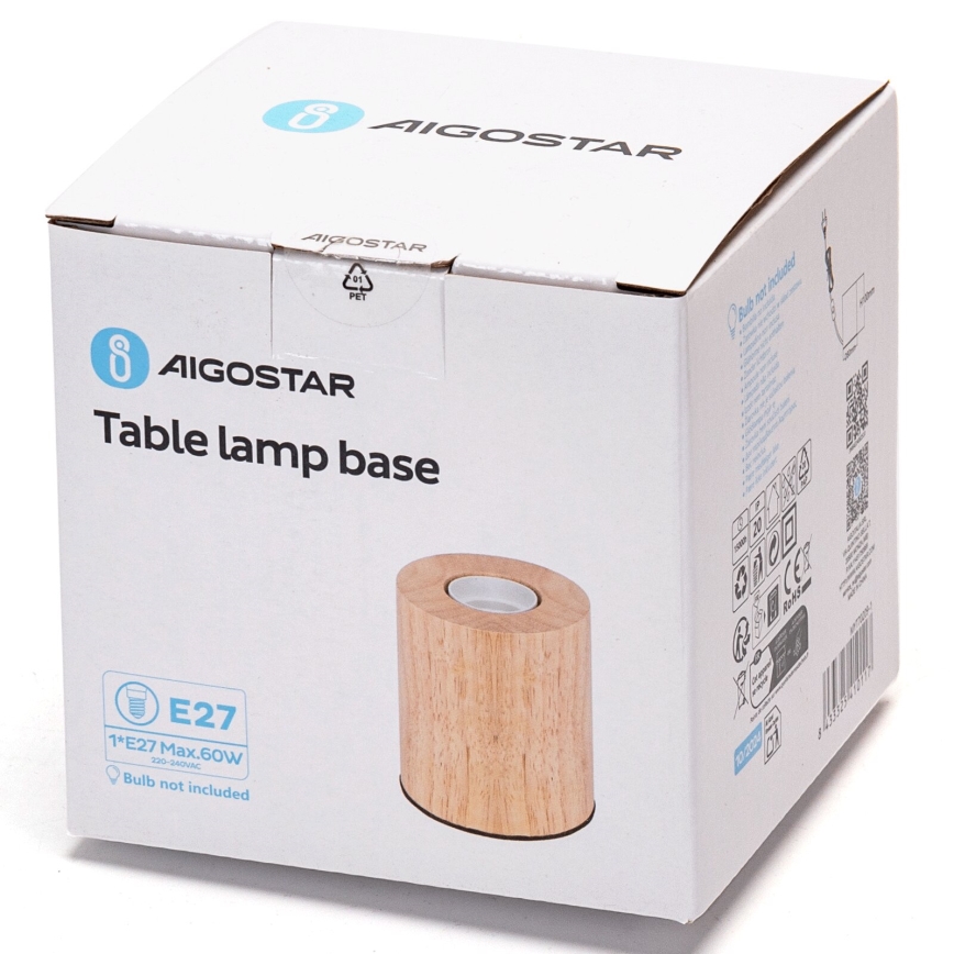 Aigostar - Настільна лампа 1xE27/60W/230V каучук