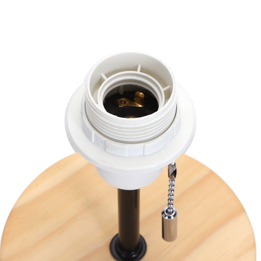 Aigostar - Настільна лампа з USB-портом 1xE27/40W/230V бежевий