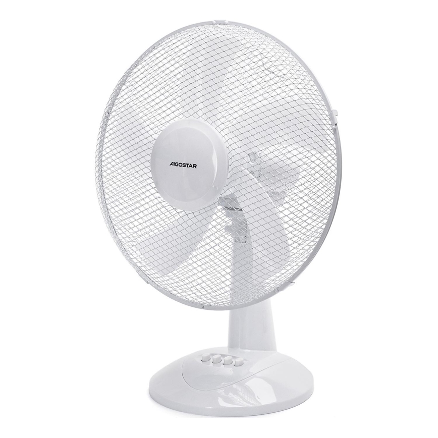 Aigostar - Настільний вентилятор 45W/230V білий
