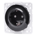 Aigostar - Настінна розетка SCHUKO без рамки 250V/16A чорна