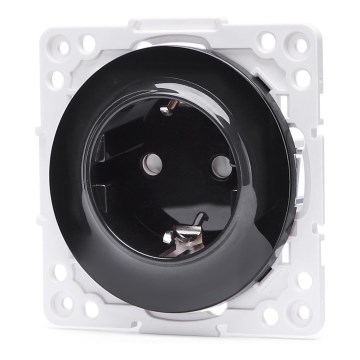 Aigostar - Настінна розетка SCHUKO без рамки 250V/16A чорна