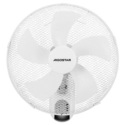 Aigostar -  Настінний вентилятор 45W/230V білий + пульт дистанційного керування