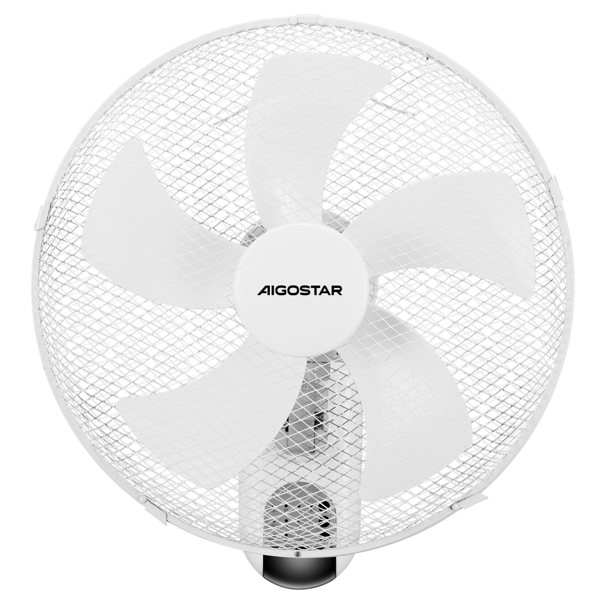 Aigostar -  Настінний вентилятор 45W/230V білий + пульт дистанційного керування