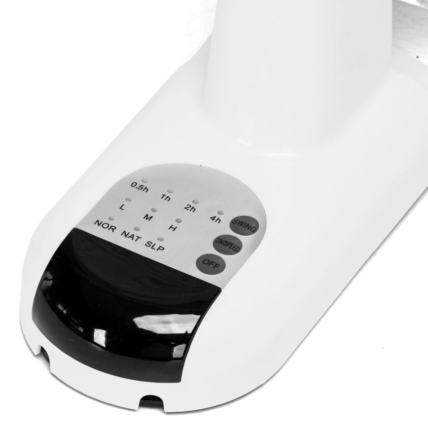 Aigostar -  Настінний вентилятор 45W/230V білий + пульт дистанційного керування
