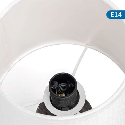 Aigostar - Настольная лампа 1xE14/40W/230V черный