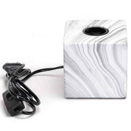 Aigostar - Настольная лампа 1xE27/60W/230V белый/серый