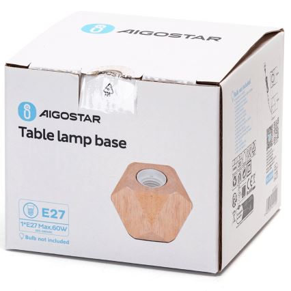 Aigostar - Настольная лампа 1xE27/60W/230V каучук