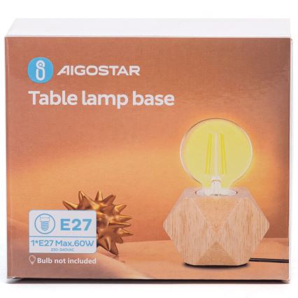 Aigostar - Настольная лампа 1xE27/60W/230V каучук
