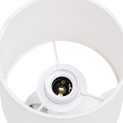 Aigostar - Настольная лампа с розетками 1xE27/60W/230V белая