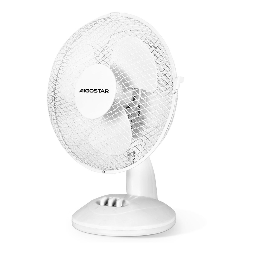 Aigostar - Настольный вентилятор 20W/230V белый