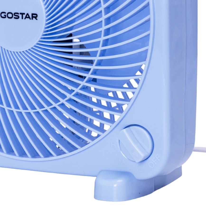 Aigostar - Настольный вентилятор 30 Вт/230 В синий