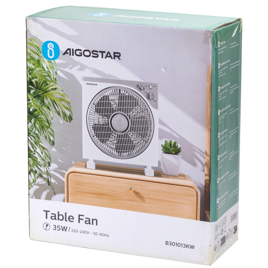 Aigostar - Настольный вентилятор 35W/230V