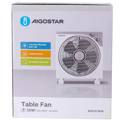 Aigostar - Настольный вентилятор 35W/230V