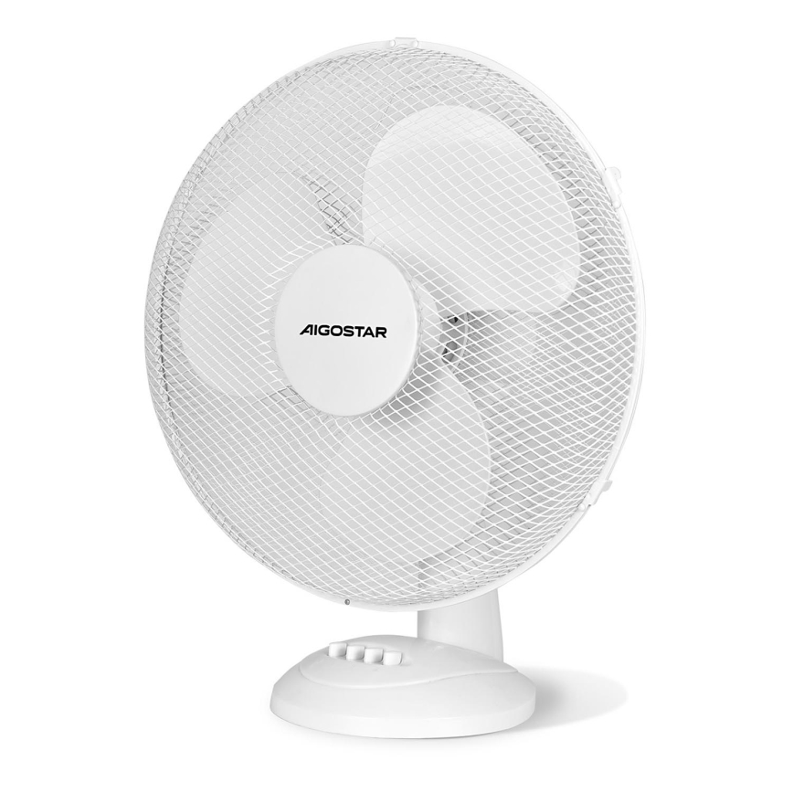 Aigostar - Настольный вентилятор 40W/230V белый
