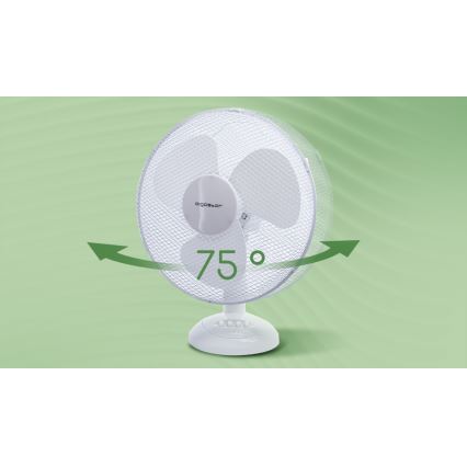 Aigostar - Настольный вентилятор 40W/230V белый