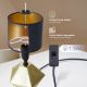 Aigostar - Настольная лампа 1xE14/40W/230V золотая/черная