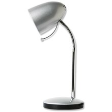 Aigostar - Настольная лампа 1xE27/36W/230V серебряная/хром