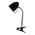Aigostar -  Настольная лампа с зажимом 1xE27/11W/230V черный/хром