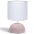 Aigostar - Настільна лампа 1xE14/40W/230V рожевий/білий