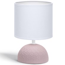 Aigostar - Настільна лампа 1xE14/40W/230V рожевий/білий