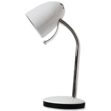 Aigostar - Настільна лампа 1xE27/36W/230V білий/хром