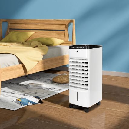 Aigostar - Охолоджувач повітря 60W/230V білий + пульт дистанційного керування