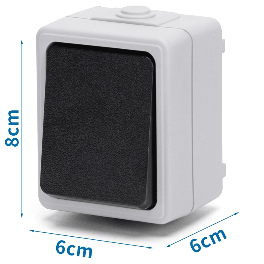 Aigostar - однокнопочный выключатель IP54