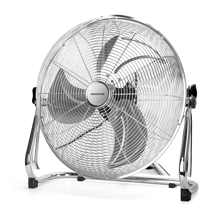 Aigostar - Підлоговий вентилятор 100W/230V глянцевий хром