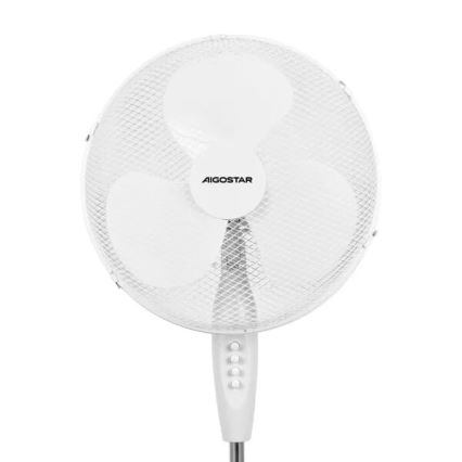 Aigostar - Підлоговий вентилятор 40W/230V білий