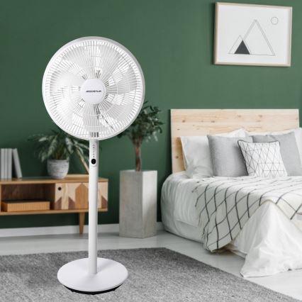 Aigostar - Підлоговий вентилятор 45W/230V білий + пульт дистанційного керування