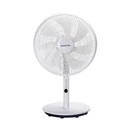 Aigostar - Підлоговий вентилятор 45W/230V білий + пульт дистанційного керування