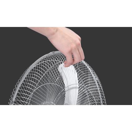 Aigostar - Підлоговий вентилятор 55W/230V глянцевий хром/чорний