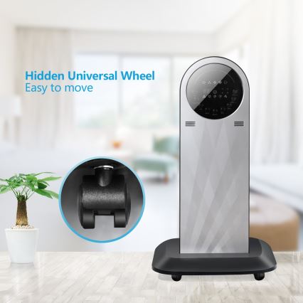 Aigostar - Підлоговий вентилятор з ефектом туману MIST 95W/230V + пульт дистанційного керування