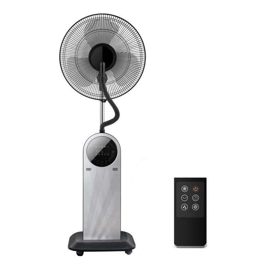 Aigostar - Підлоговий вентилятор з ефектом туману MIST 95W/230V + пульт дистанційного керування