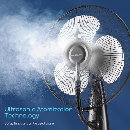 Aigostar - Підлоговий вентилятор з розпилювачем води 75W/230V + ДК