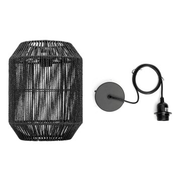 Aigostar - Підвісна люстра 1xE27/60W/230V чорний