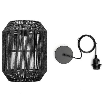 Aigostar - Підвісна люстра 1xE27/60W/230V чорний