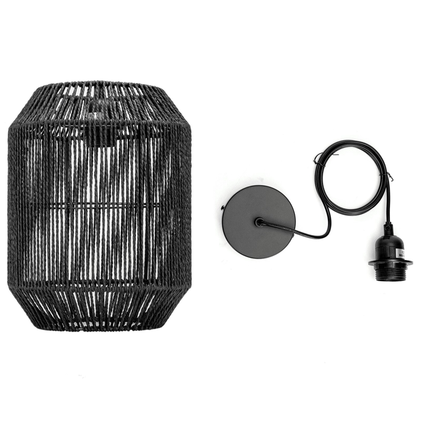 Aigostar - Підвісна люстра 1xE27/60W/230V чорний