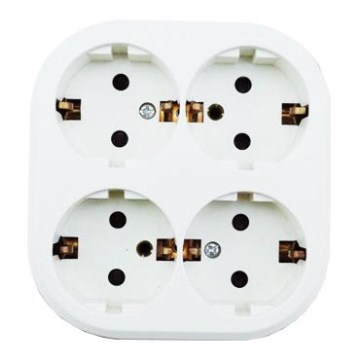 Aigostar - Побутова розетка 4Z SCHUKO 250/16A