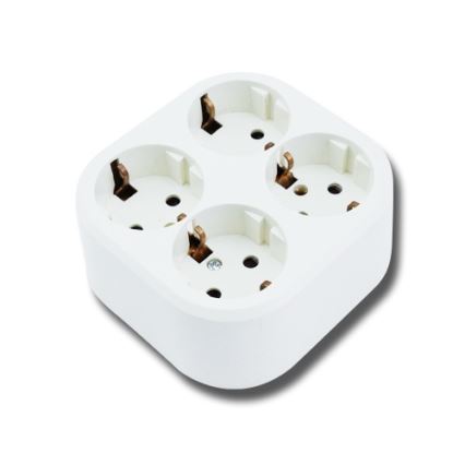 Aigostar - Побутова розетка 4Z SCHUKO 250/16A