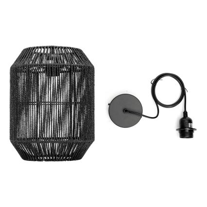 Aigostar - Подвесная люстра 1xE27/60W/230V черный