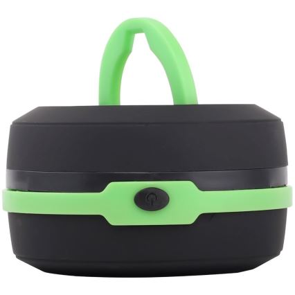 Aigostar - Портативна складна LED лампа LED/1,4W/3xAA чорний/зелений