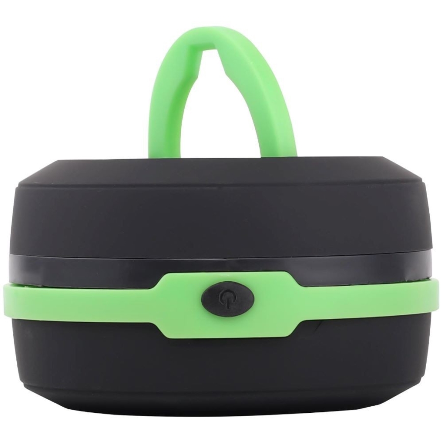 Aigostar - Портативна складна LED лампа LED/1,4W/3xAA чорний/зелений