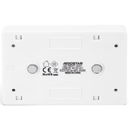 Aigostar - Портативный LED-ночник, питание от 4×AAA, 6500K (холодный белый)