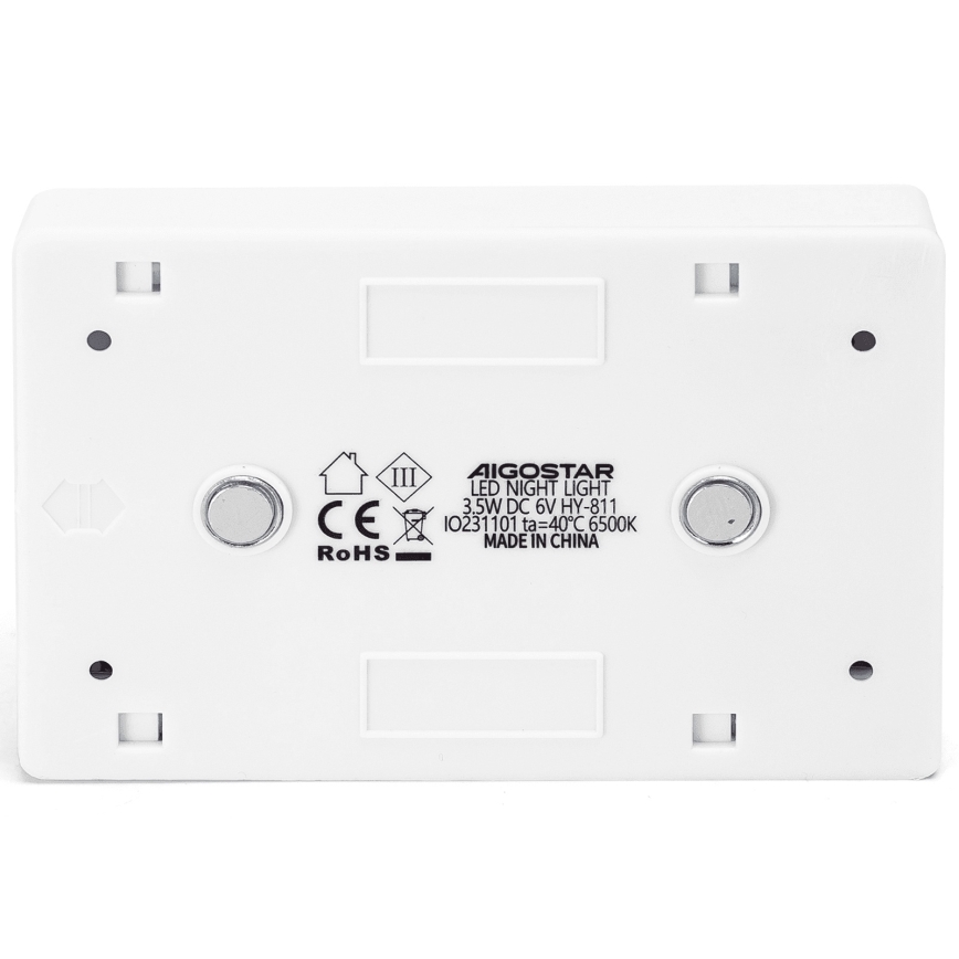 Aigostar - Портативный LED-ночник, питание от 4×AAA, 6500K (холодный белый)