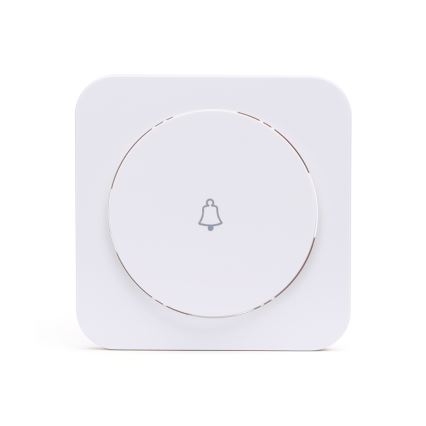 Aigostar - Простий вимикач для дзвінка з рамкою, білий