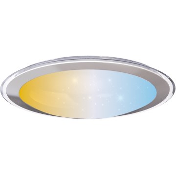 Aigostar - Регулируемый потолочный светильник LED/30W/230V 2700-6500K диаметр 42,9 см хром + дистанционное управление