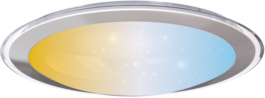Aigostar - Регулируемый потолочный светильник LED/30W/230V 2700-6500K диаметр 42,9 см хром + дистанционное управление