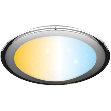 Aigostar - Регулируемый потолочный светильник LED/60W/230V 2700-6500K диаметр 52,7 см хром + пульт дистанционного управления
