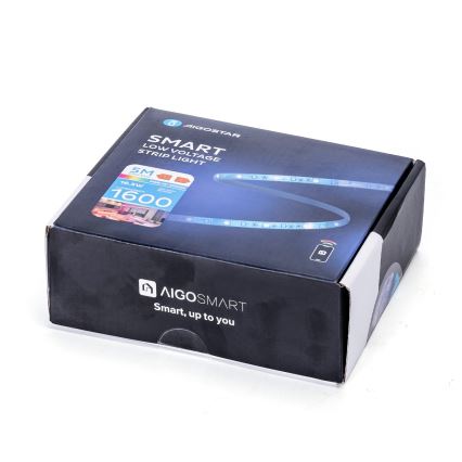 Aigostar - Світлодіодна RGB стрічка з регулюванням яскравості 6,5 м LED/16,5 Вт/12/230 В 3000K Wi-Fi